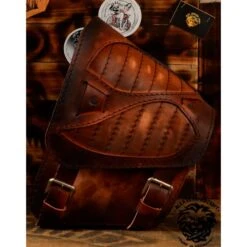 Sitz + Satteltasche Für H-D Softail Spider Vintage Braun V2 -Alex Leather Craft Verkäufe bobber chopper solo set seat saddlebags spider vintage brown 5 1000x1000 1