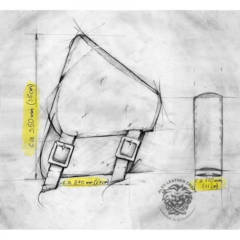 Sitz + Satteltasche Für H-D Softail Electro Vintage Braun 4 Sitz + Satteltasche Für H-D Softail Electro Vintage Braun – Bild 2