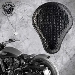 Bobber Solo Sitz Für Indian Scout Ab 2015 Kroko Schwarz