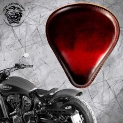 Bobber Solo Sitz Für Indian Scout Ab 2015 Tropfen Vintage Rot