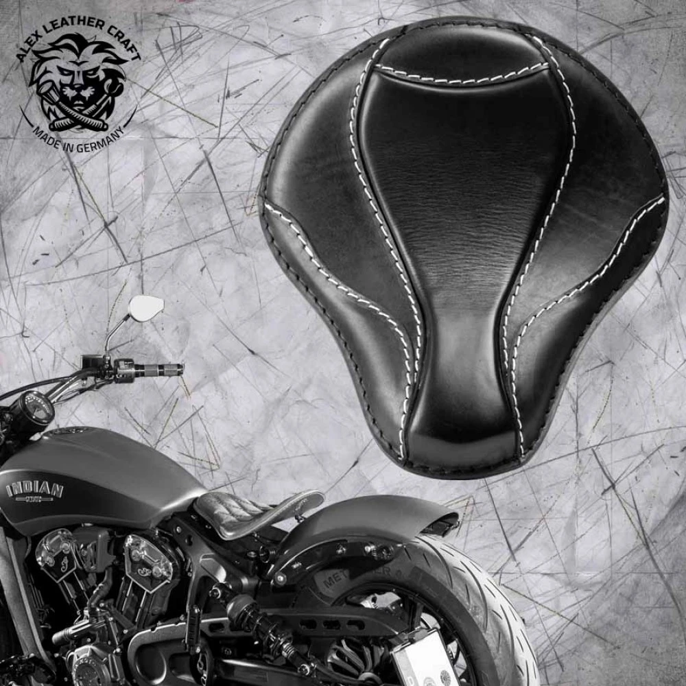 Bobber Solo Sitz Für Indian Scout Ab 2015 El Toro Schwarz Und Weiß 3 Bobber Solo Sitz Für Indian Scout Ab 2015 El Toro Schwarz Und Weiß