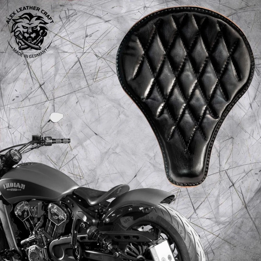 Bobber Solo Sitz Für Indian Scout Ab 2015 Lang Vintage Schwarz V3 3 Bobber Solo Sitz Für Indian Scout Ab 2015 Lang Vintage Schwarz V3