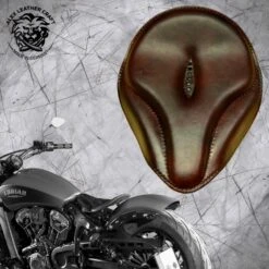Bobber Solo Sitz Für Indian Scout Ab 2015 Oldtimer Dunkelbraun