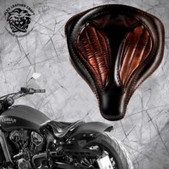 Bobber Solo Sitz Für Indian Scout Ab 2015 Spider Schwarz Und Braun V2