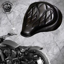 Bobber Solo Sitz Für Indian Scout Ab 2015 Spider Schwarz V3