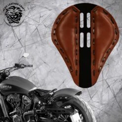 Bobber Solo Sitz Für Indian Scout Ab 2015 4Fourth Braun Metall