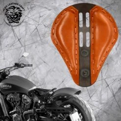 Bobber Solo Sitz Für Indian Scout Ab 2015 4Fourth Büffel Cognac Metall