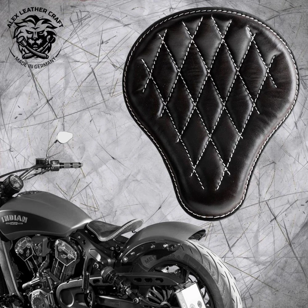 Bobber Solo Sitz Für Indian Scout Ab 2015 Standard Schwarz Und Weiß V3 3 Bobber Solo Sitz Für Indian Scout Ab 2015 Standard Schwarz Und Weiß V3
