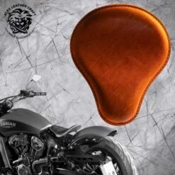 Bobber Solo Sitz Für Indian Scout Ab 2015 Standard Büffel Cognac