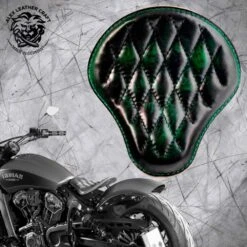 Bobber Solo Sitz Für Indian Scout Ab 2015 Standard Emerald Rautenmuster