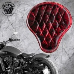 Bobber Solo Sitz Für Indian Scout Ab 2015 Standard Rot Und Schwarz V3