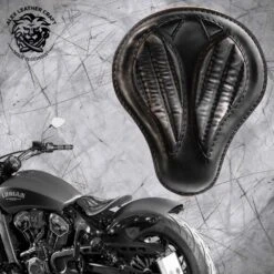 Bobber Solo Sitz Für Indian Scout Ab 2015 Standard Kurz Vintage Schwarz V2