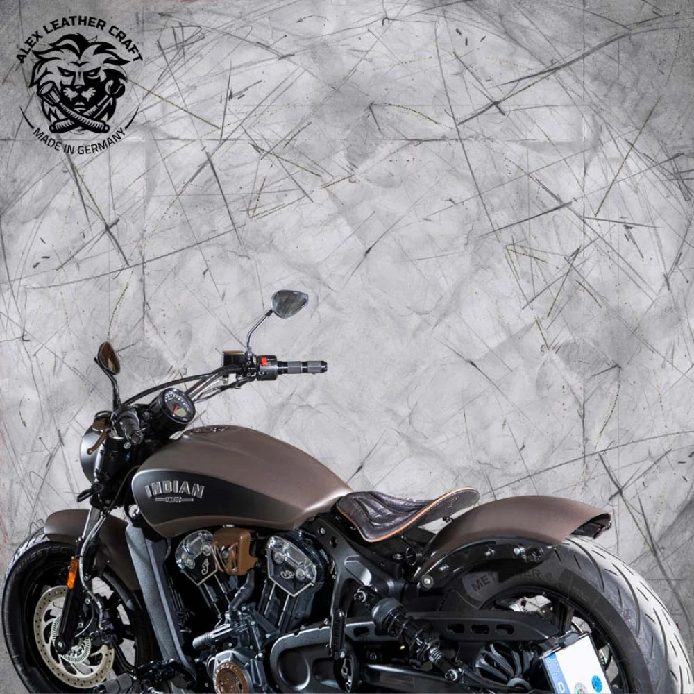 Bobber Solo Sitz Für Indian Scout Ab 2015 Standard Kurz Vintage Schwarz V2 4 Bobber Solo Sitz Für Indian Scout Ab 2015 Standard Kurz Vintage Schwarz V2 – Bild 2