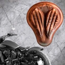 Bobber Solo Sitz Für Indian Scout Ab 2015 Standard Kurz Vintage Braun V2