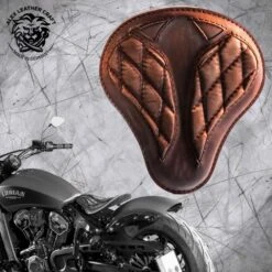 Bobber Solo Sitz Für Indian Scout Ab 2015 Standard Kurz Vintage Braun V3