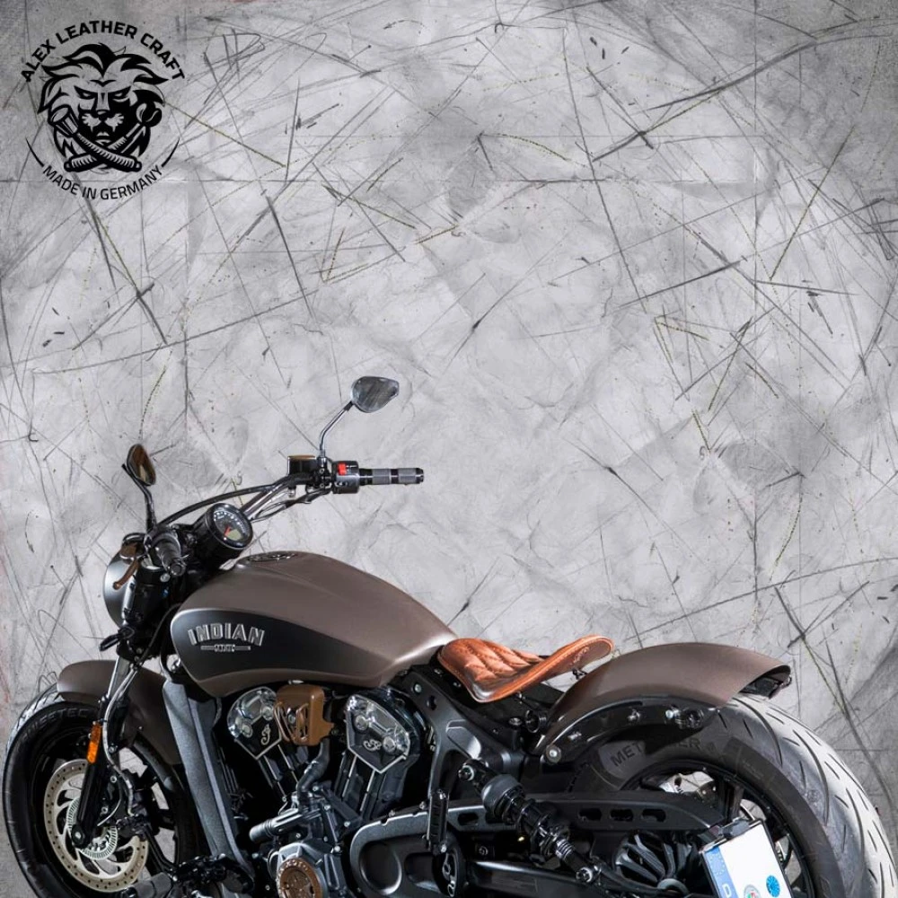 Bobber Solo Sitz Für Indian Scout Ab 2015 Standard Vintage Braun V3 4 Bobber Solo Sitz Für Indian Scout Ab 2015 Standard Vintage Braun V3 – Bild 2