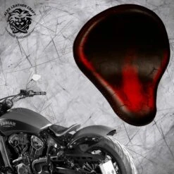 Bobber Solo Sitz Für Indian Scout Ab 2015 Standard Vintage Rot Electro