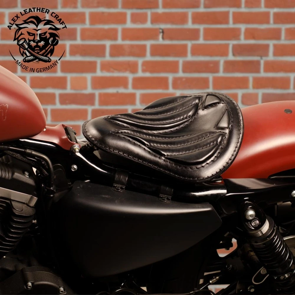 Bobber Sitz + Montage Kit HD Sportster 04 - 22 Kurz Kurz Schwarz V2 4 Bobber Sitz + Montage Kit HD Sportster 04 - 22 Kurz Kurz Schwarz V2 – Bild 2