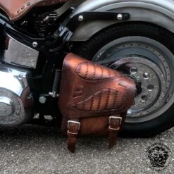 Motorrad Satteltasche Für Harley Davidson Softail Spider Vintage Braun V2 -Alex Leather Craft Verkäufe motorcycle saddlebag for harley davidson softail spider vintage brown v2 3 1000x1000 1