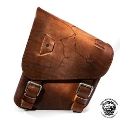 Motorrad Satteltasche Für Harley Davidson Softail Electro Vintage Braun