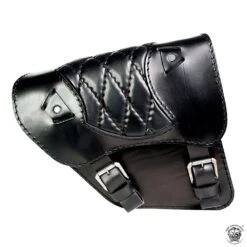 Motorrad Satteltasche Harley Dyna 93-17 Spider Schwarz Rautenmuster