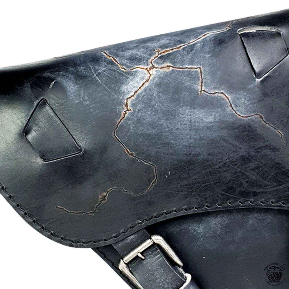 Motorrad Satteltasche Harley Dyna 93-17 Vintage Schwarz Electro 4 Motorrad Satteltasche Harley Dyna 93-17 Vintage Schwarz Electro – Bild 2