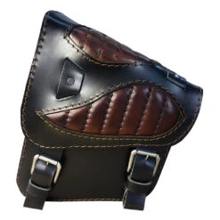 Motorrad Satteltasche Honda Shadow VT600 Spider Schwarz Und Braun V2