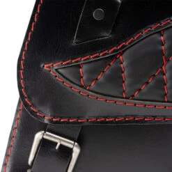 Motorrad Satteltasche Honda Shadow VT600 Spider Schwarz Rot Rautenmuster -Alex Leather Craft Verkäufe motorcycle saddlebag honda shadow vt600 spider black and red diamond 2 1000x1000 1