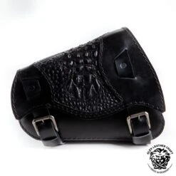 Motorrad Satteltasche Sportster 1988-2020 Kroko Schwarz