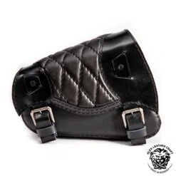 Motorrad Satteltasche Sportster 1988-2020 Schwarz Rautenmuster