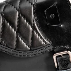 Motorrad Satteltasche Sportster 1988-2020 Schwarz Rautenmuster -Alex Leather Craft Verkäufe motorcycle saddlebag sportster 1988 2020 diamond black 3 1000x1000 1