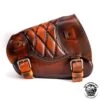Motorrad Satteltasche Sportster 1988-2020 Sattel Tan Rautenmuster