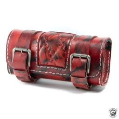 Motorrad Werkzeugrolle Rot Und Schwarz Rautenmuster