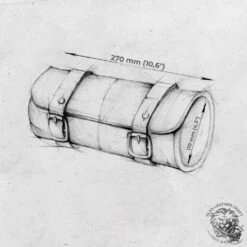 Motorrad Werkzeugrolle Vintage Braun V2 -Alex Leather Craft Verkäufe motorcycle tool bag vintage brown v2 3 1000x1000 1