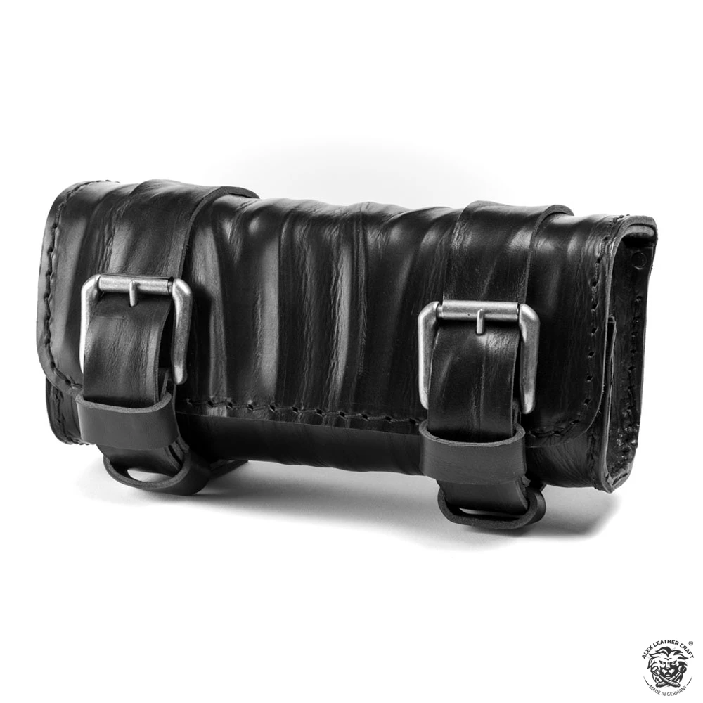 Motorrad Werkzeugrolle Knitter Schwarz 3 Motorrad Werkzeugrolle Knitter Schwarz