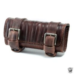 Motorrad Werkzeugrolle Knitter Vintage Braun