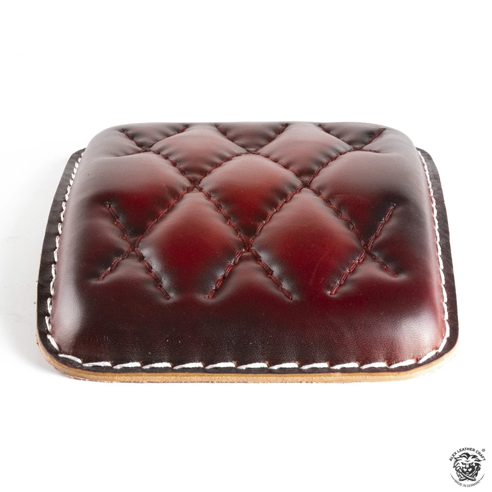 Sozius Sitzpad Rot Rautenmuster 4 Sozius Sitzpad Rot Rautenmuster – Bild 2