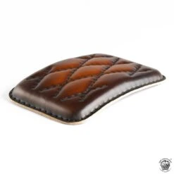 Sozius Sitzpad Sattel Tan Rautenmuster