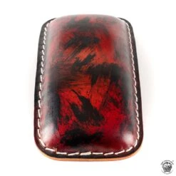 Sozius Sitzpad Schwarz Und Rot -Alex Leather Craft Verkäufe pillion seats pads harley bobber universal black and red 3 1000x1000 1