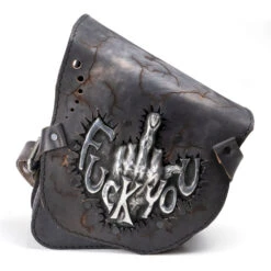 Satteltasche Kawasaki Vulcan VN400/800/900 Fuck You Vintage Schwarz Electro