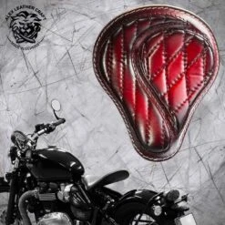 Sitz Und Satteltasche Für Triumph Bonneville Bobber Rot V2 -Alex Leather Craft Verkäufe seat and saddlebag for triumph bonneville bobber red v2 4 1000x1000 1