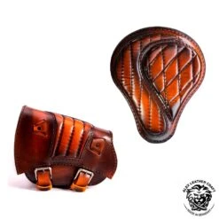 Sitz Und Satteltasche Für Triumph Bonneville Bobber Sattel Tan V2