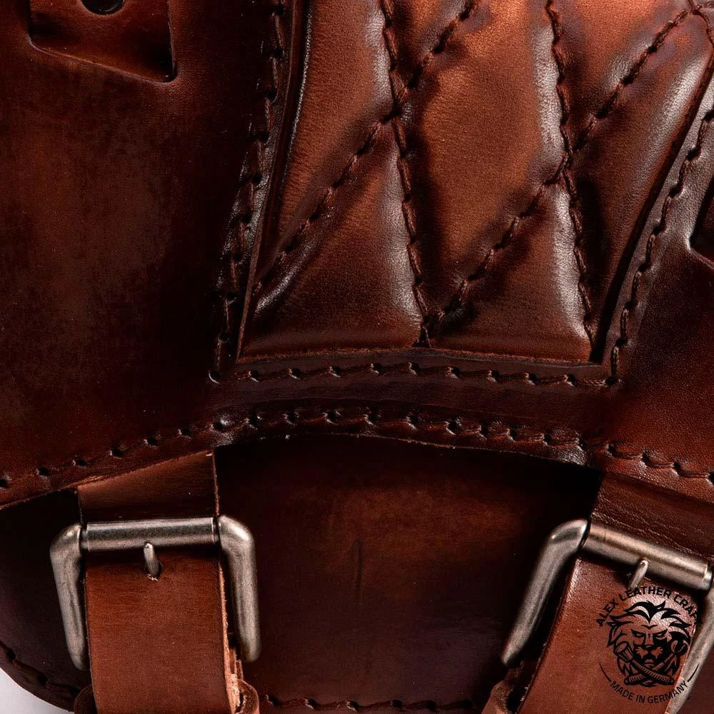 Sitz Und Satteltasche Für Triumph Bonneville Bobber Vintage Braun Rautenmuster 8 Sitz Und Satteltasche Für Triumph Bonneville Bobber Vintage Braun Rautenmuster – Bild 6