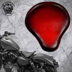 Sitz + Montage Kit Harley Davidson Sportster 04-22 Rot