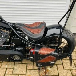 Sitz + Satteltasche Für H-D Softail Spider Schwarz Und Braun V2 -Alex Leather Craft Verkäufe seat saddlebag for hd softail spider black and brown v2 8 1000x1000 1