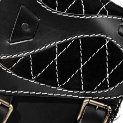 Sitz + Satteltasche Für H-D Softail Spider Rautenmuster Glanz Und Samt Schwarz Und Weiß -Alex Leather Craft Verkäufe seat saddlebag for hd softail spider diamond gloss and velvet black and white 6 1000x1000 1