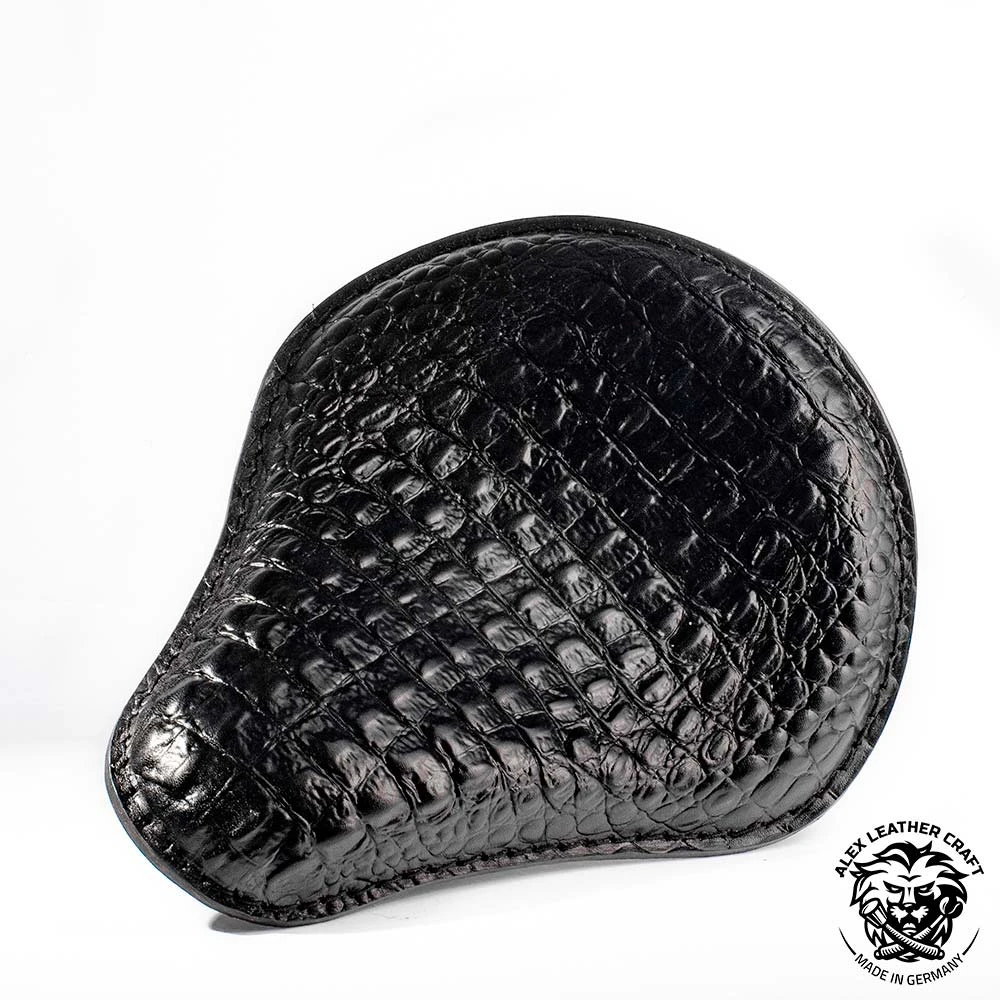 Solo Sitz Harley Davidson Sportster 04-22 Kroko Schwarz 5 Solo Sitz Harley Davidson Sportster 04-22 Kroko Schwarz – Bild 3