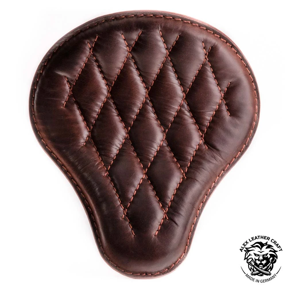 Solo Sitz Harley Davidson Sportster 04-22 Büffel Braun Rautenmuster 4 Solo Sitz Harley Davidson Sportster 04-22 Büffel Braun Rautenmuster – Bild 2