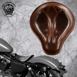 Solo Sitz Harley Davidson Sportster 04-22 Kurz Büffel Braun
