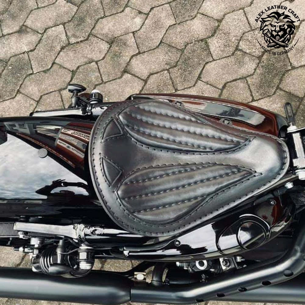 Solo Sitz Harley Davidson Sportster 04-22 Kurz Vintage Schwarz V2 5 Solo Sitz Harley Davidson Sportster 04-22 Kurz Vintage Schwarz V2 – Bild 3